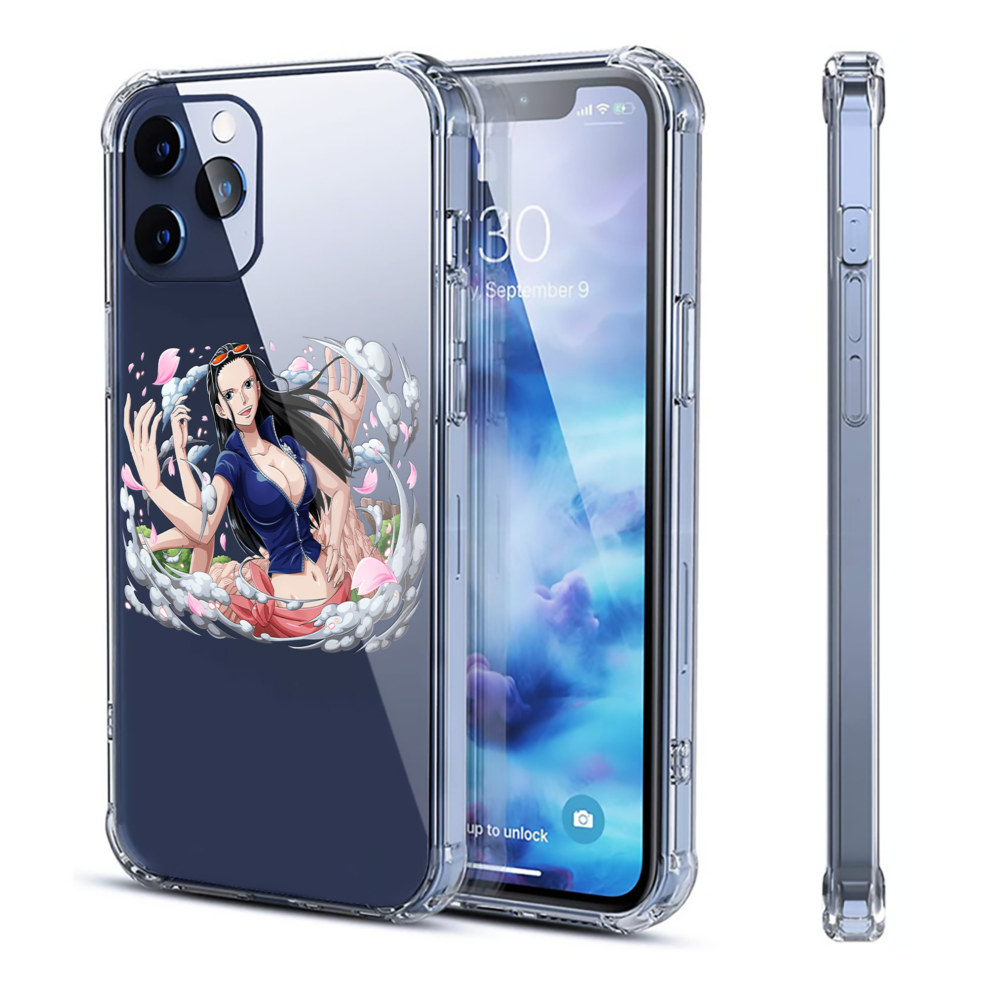 （画像用） ワンピース ニコ・ロビン ONE PIECE Nico Robin 【iPhone 12シリーズ対応】透明スマホケース（クリアソフトケース）